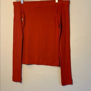 Women’s Red Balliets Off the Shoulder Tee Size M